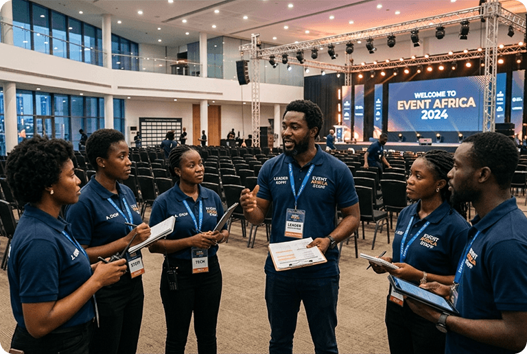 Professional organisers at work